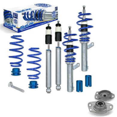 BlueLine Gewindefahrwerk mit Domlagersatz passend für Audi A3 (8P) Quattro 2.0T, 2.0TDi / DSG, 3.2 passend für Audi A3 (