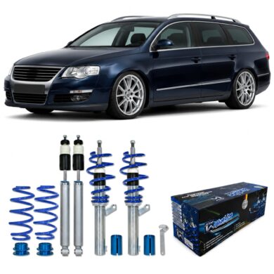 BlueLine Gewindefahrwerk passend für VW Passat 3C inkl. Variant-Modelle 1.6, 2.0, 2.0T / DSG, 1.9TDi passend für VW Pass