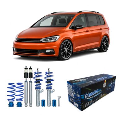 BlueLine Gewindefahrwerk passend für VW Touran 1T 1.6, 2.0, 2.0T / DSG, 1.9TDi passend für VW Touran 1T 1.6, 2.0, 2.0T /