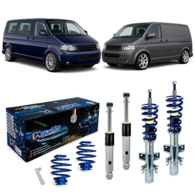 BlueLine Gewindefahrwerk passend für VW Multivan und Bus T5 4Motion Typ 7H 2.0, 3.2 V6, 1.9TDi, 2.0TDi / BiTDi, 2.5TDi