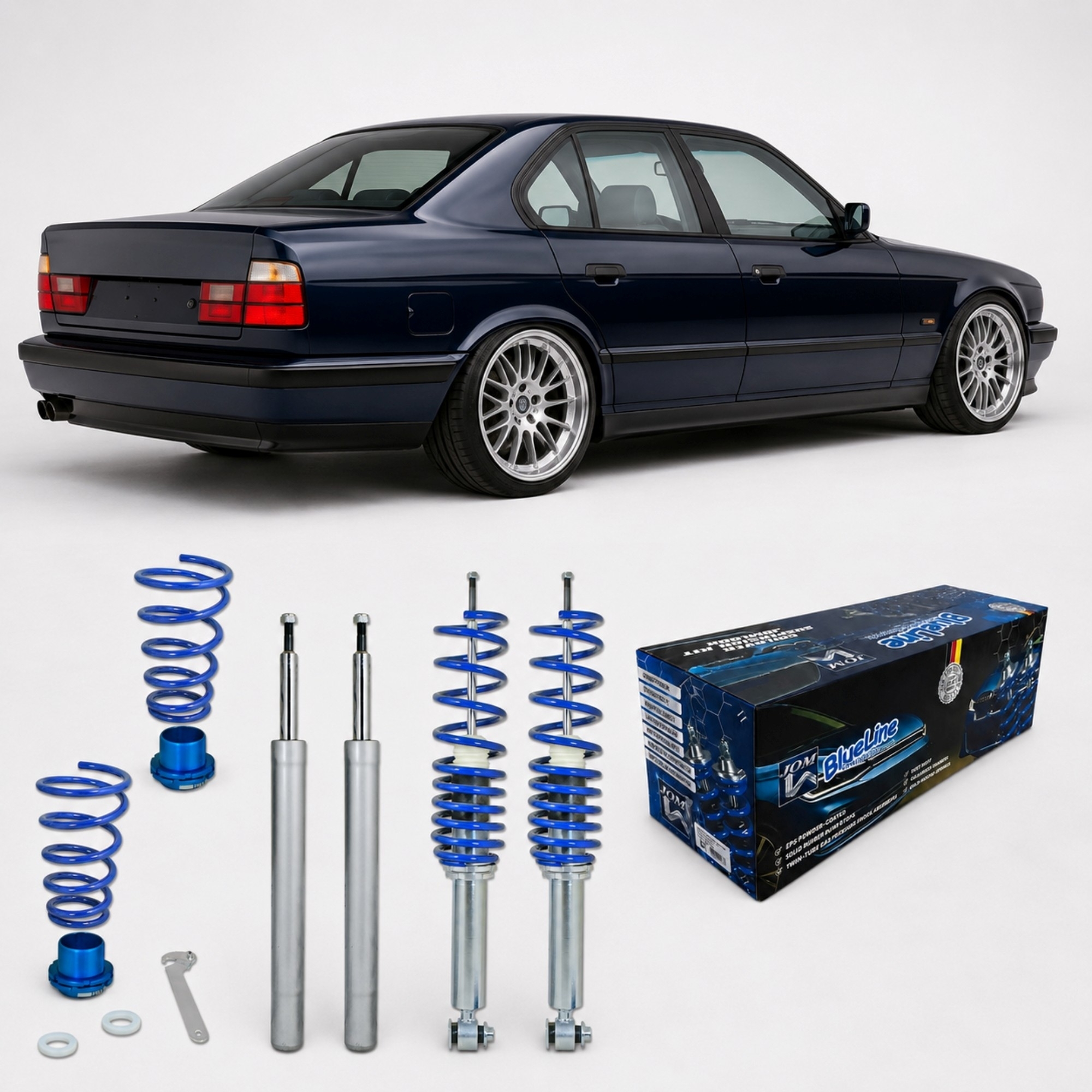 BlueLine Gewindefahrwerk passend für BMW E34 Limo 518i, 520i (D14/M14), Baujahr 07.1990 - 11.1995 passend für BMW E34 Li – Bild 3