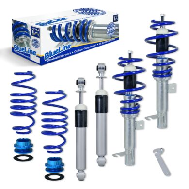 BlueLine Gewindefahrwerk passend für Ford Fiesta JH und JD 1.25, 1.3, 1.4, 1.6, 1.4TDCi, 1.6TDCi, Baujahr 11.2001 - 2008