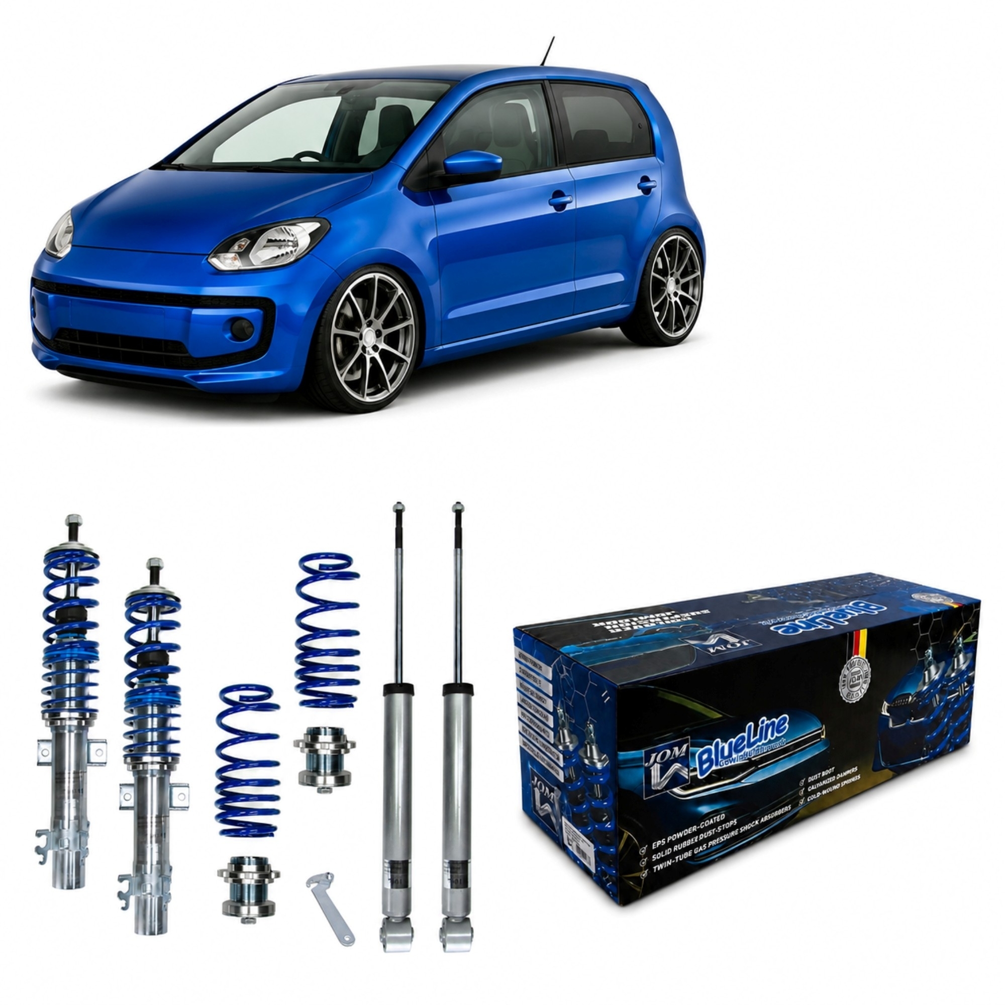 BlueLine Gewindefahrwerk passend für VW Up 1.0, ab Baujahr 2011- passend für VW Up 1.0, ab Baujahr 2011-