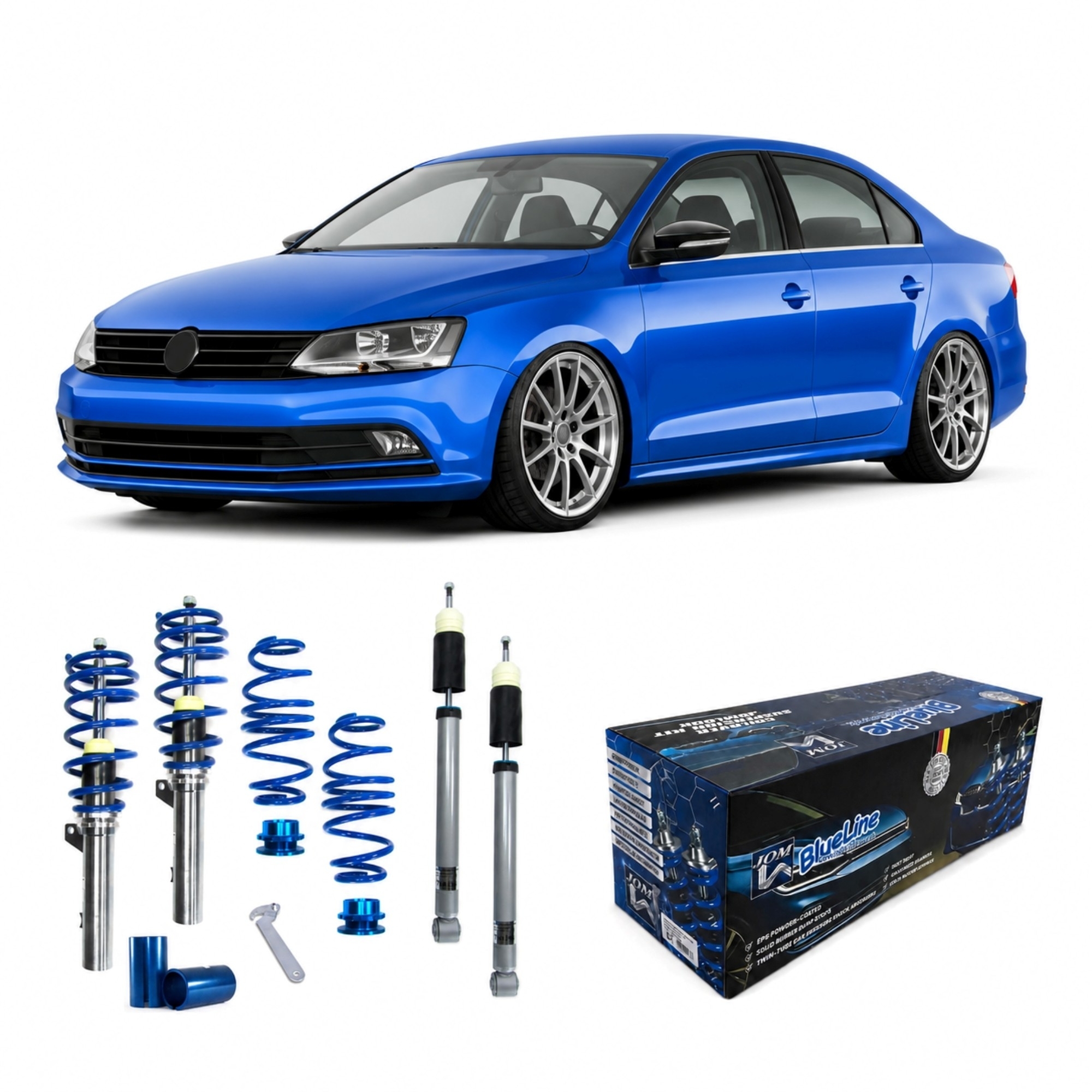 BlueLine Gewindefahrwerk passend für VW Golf 7 Limo und Sportsvan (AU/AUV) 1.2 TSI, 1.4 TGI, 1.4 TSI Baujahr 2012-, nur – Bild 4