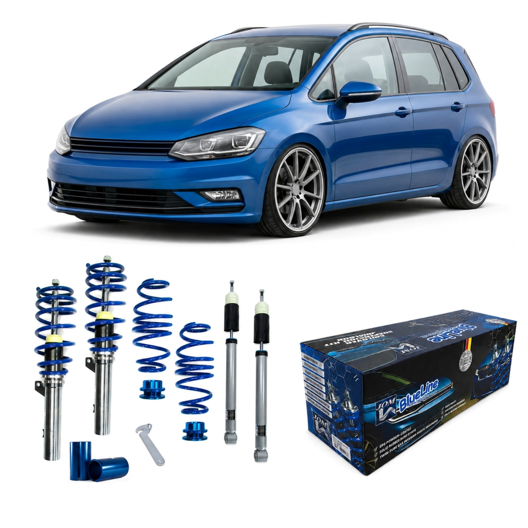 BlueLine Gewindefahrwerk passend für VW Golf 7 Limo und Sportsvan (AU/AUV) 1.2 TSI, 1.4 TGI, 1.4 TSI Baujahr 2012-, nur – Bild 6
