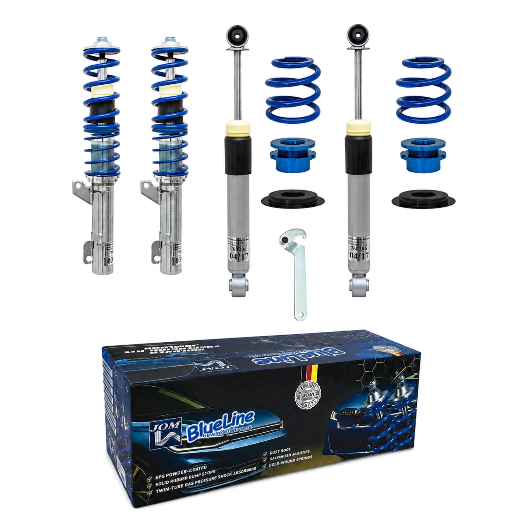 BlueLine Gewindefahrwerk passend für VW Golf 4 R32 Typ 1J 3.2 V6 Baujahr 2002 - 2004 passend für VW Golf 4 R32 Typ 1J 3. – Bild 3