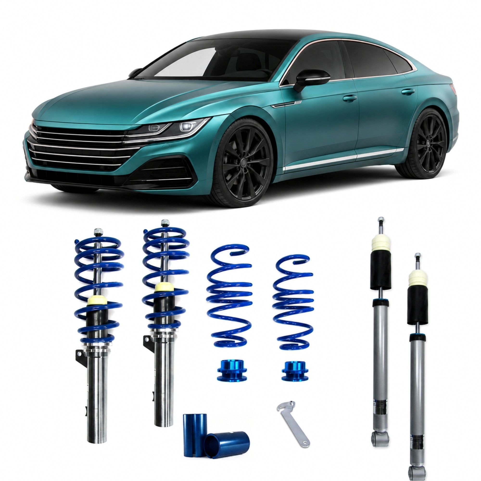 BlueLine Gewindefahrwerk HA Mehrlenker (Multilink) passend für VW Arteon (3H) 1.5 TSI, 2.0 TSI 140KW, 2.0 TDI 110KW -147 – Bild 2
