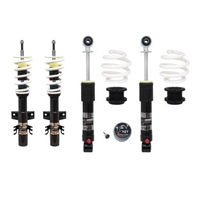 NJT eXtrem Gewindefahrwerk härteverstellbar für VW T5 passend für VW Transporter T5 inkl. 4Motion Typ 7H 2.0, 3.2 V6, 1.