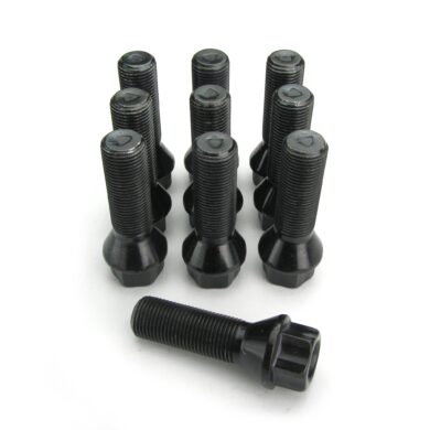Radbolzen Kegelbund M14 x 1,25 / 38mm, 10 Stück, schwarz passend für M14 x 1,25 
38mm
Festigkeitsklasse 10.9
schwarz
10