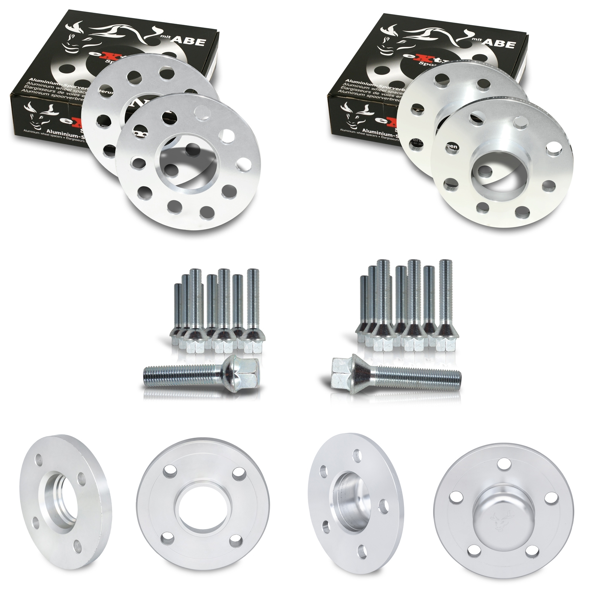 Spurverbreiterung Set 10mm inkl. Radschrauben passend für Skoda Roomster, Praktik (5J) passend für Skoda Roomster, Prak