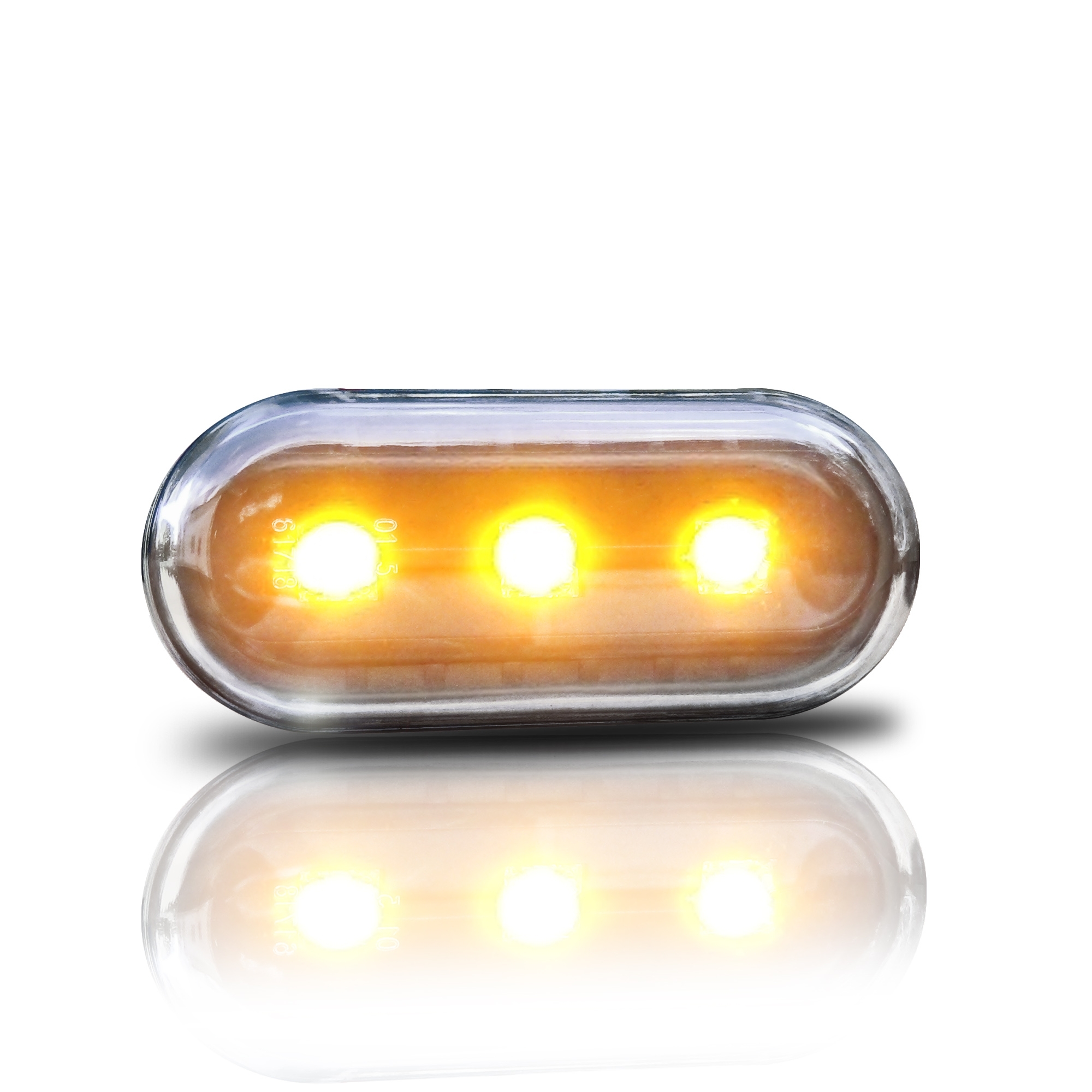Seitenblinkleuchten klar/schwarz LED passend für Golf 3/4, Vento 96-, Lupo, Passat B5, Polo 2000-, Leon + Toledo 1M pass – Bild 2