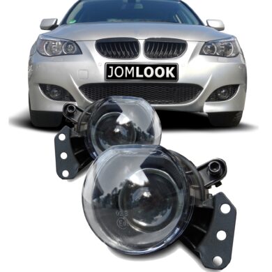 Nebelscheinwerfer Klarglas mit Projektor Linse passend für BMW E60 Limousine und E61 Touring Baujahr 2003-2007 passend f