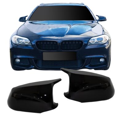 Spiegelkappen Spiegelabdeckung Außenspiegel schwarz glänzend passend für 5er F10 F11 passend für  BMW 5er F10, F11 Limou