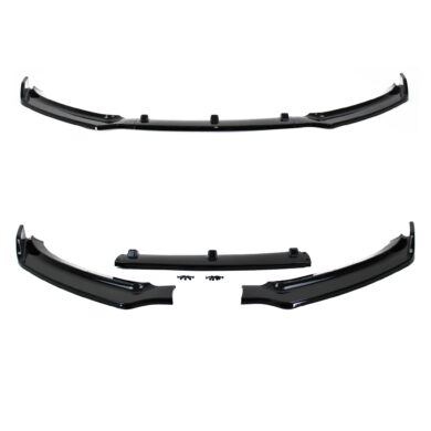 Frontspoiler Frontspoilerlippe Frontflap Spoiler Splitter schwarz glänzend+ABE+ passend für A4 B8 (Typ 8K) 11-15 Facelif